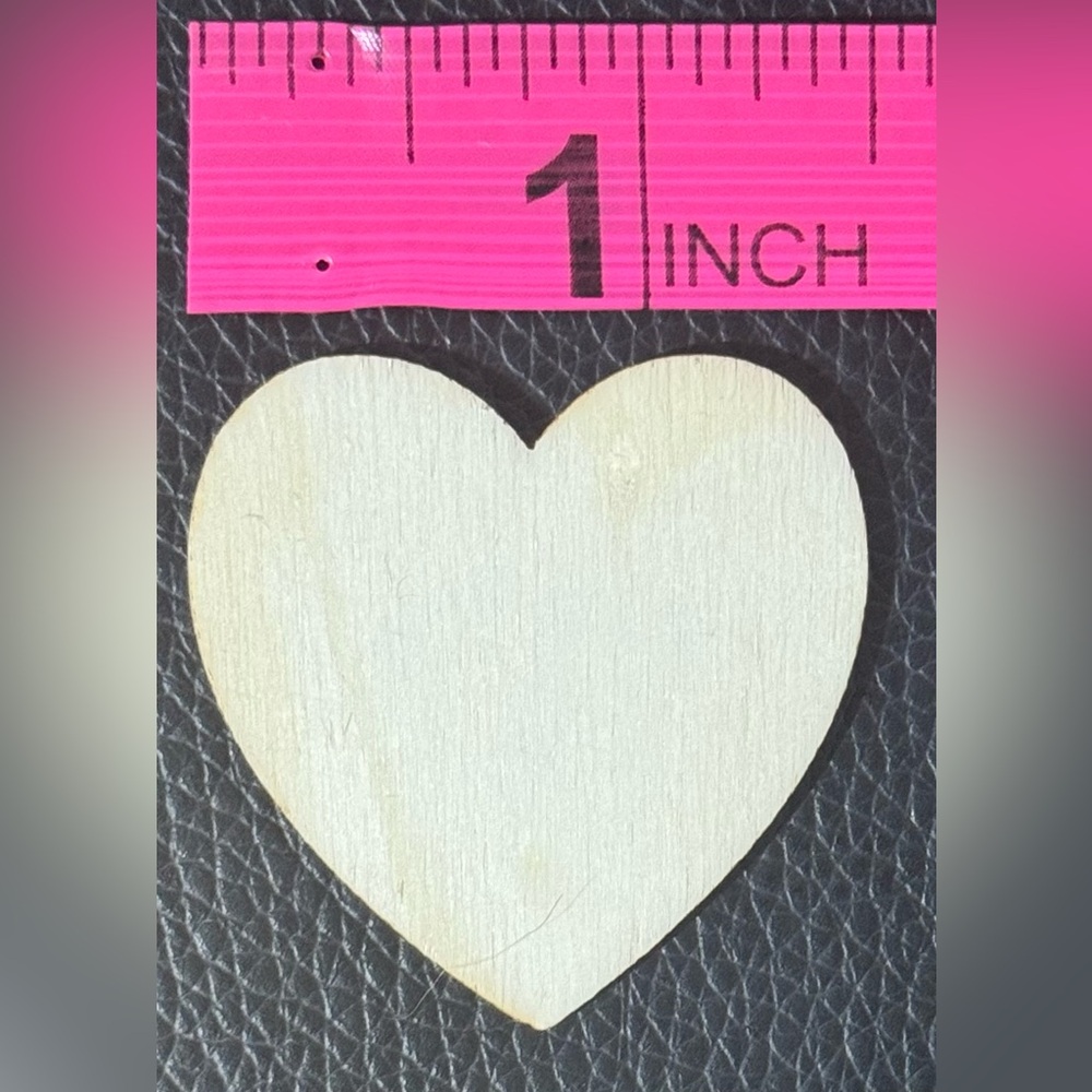 Small Wooden Wedding Crafts Hearts 266ct - Picture 3 of 4